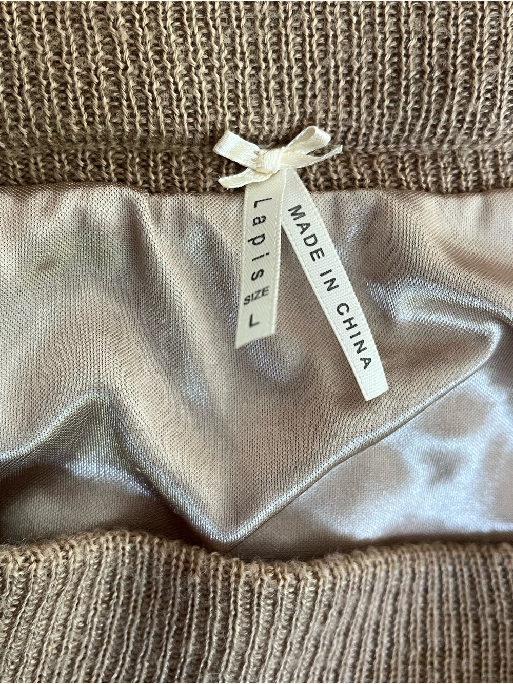 Lapis Crochet Maxi Lined Skirt Coffee Brown Size Large - Picture 11 of 13
